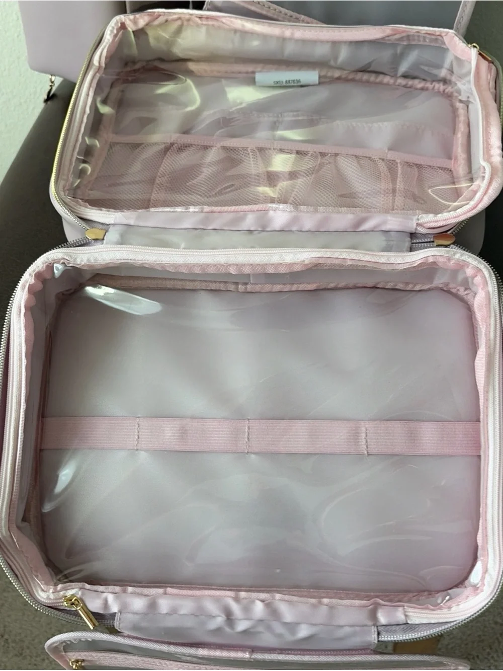Improvements Beauty Travel Cosmetic/Toiletries Organizer Set of 2 Pink NWT